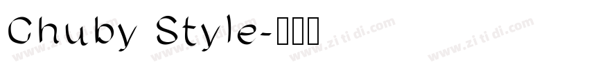Chuby Style字体转换